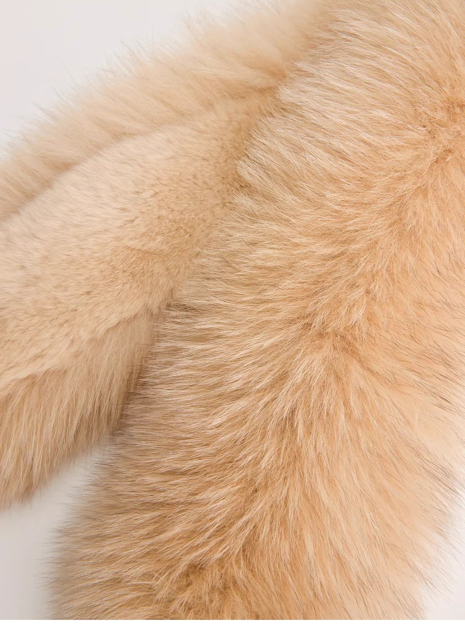 Fox fur double-sided fur scarf