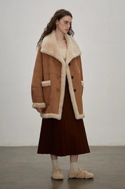 Makino Tour Double-sided shearling coat