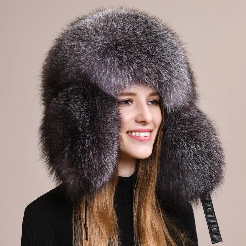 Classic solid color exotic earmuffs hat