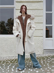 “Manchester City Old Stories II”shearling lining long raccoon fur collar 90 duck down parka