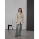 Imported sheepskin wide-shoulder lightweight lace-up suit leather jacket textured genuine leather jacket "Dark Side of the Moon"