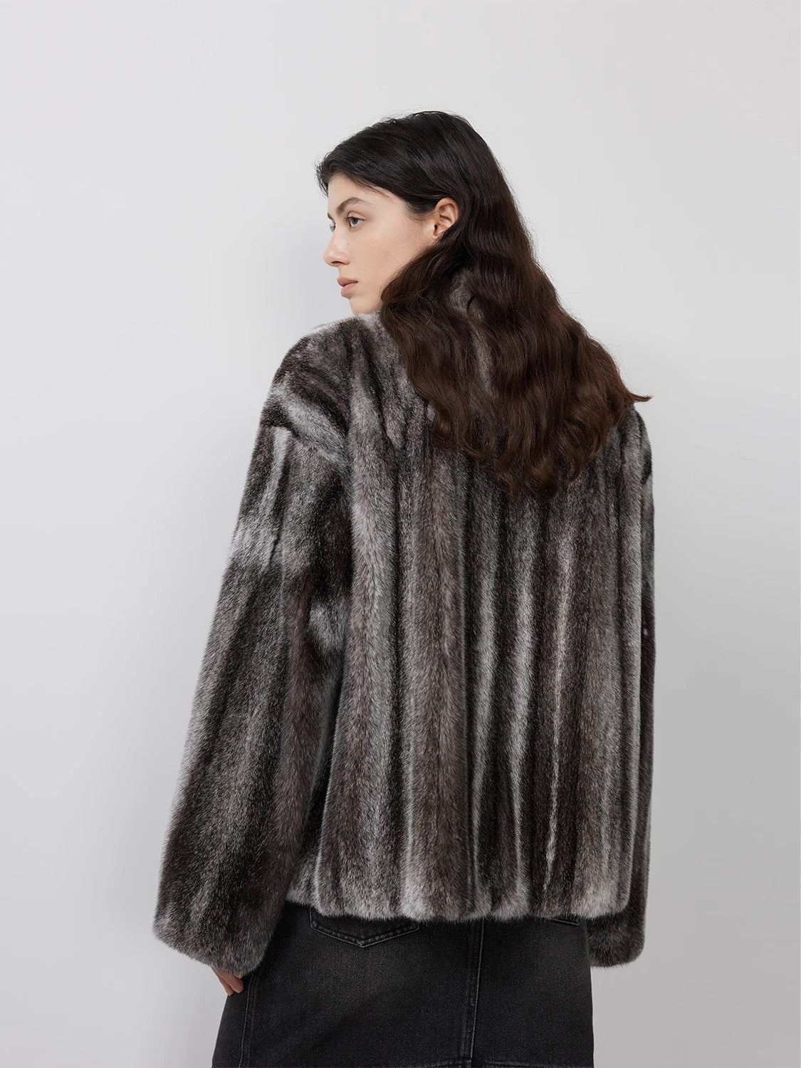 Star Rain Mink Collector's Edition V-Neck Full Draw Mink Coat