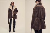 Firelady Fur Women's Goose Down Parka with Detachable Toscana Shearling Collar "Glacier Traveler"