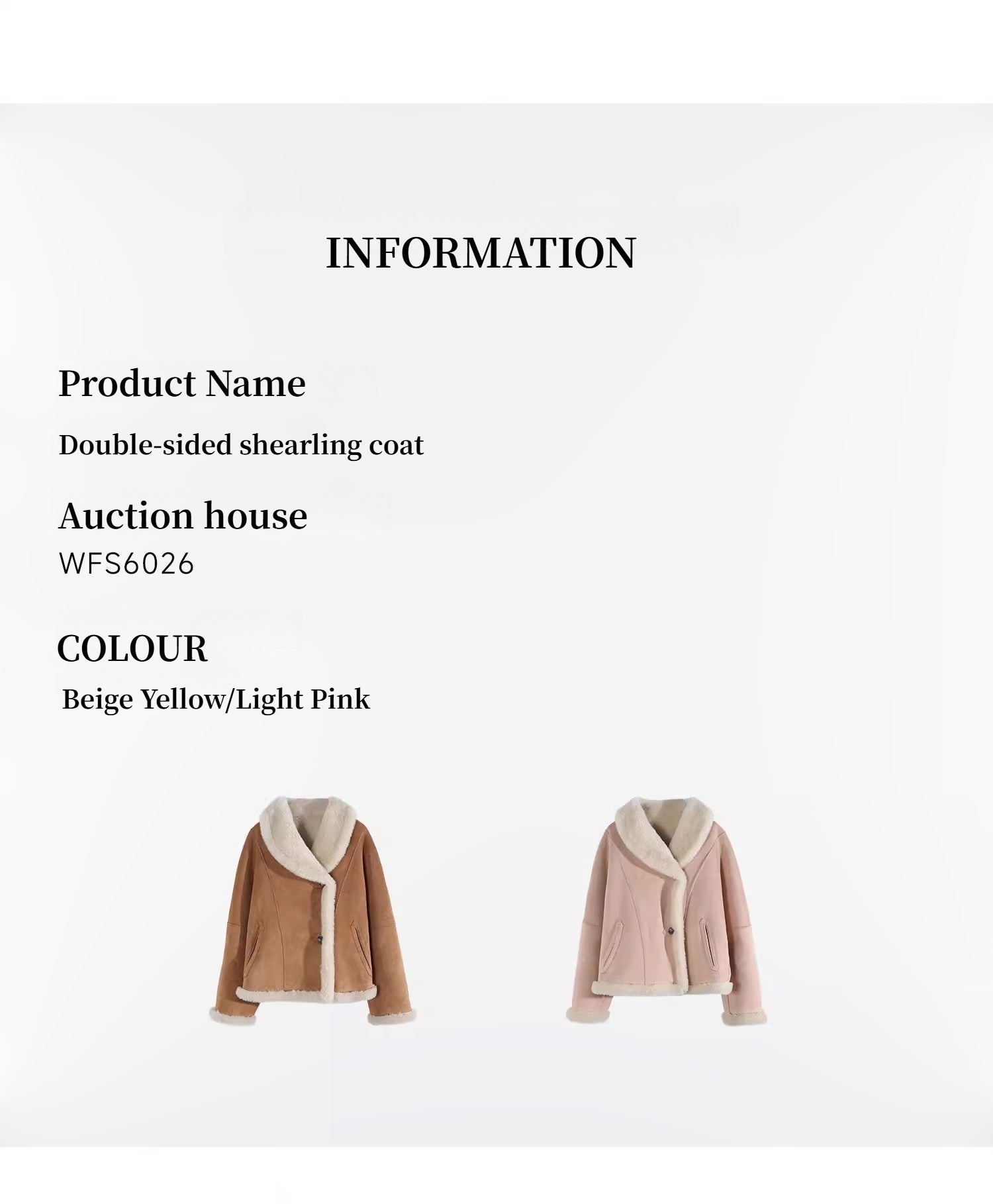 Bella Poetry Reversible Shearling Short Jacket