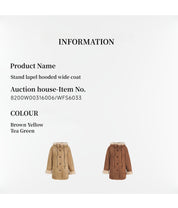 Danish Winter Shearling Coat Hooded Short Style