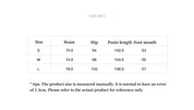 "Free to run away" miu style fake two-piece workwear micro-flared casual pants low-waist slim zipper trousers for women