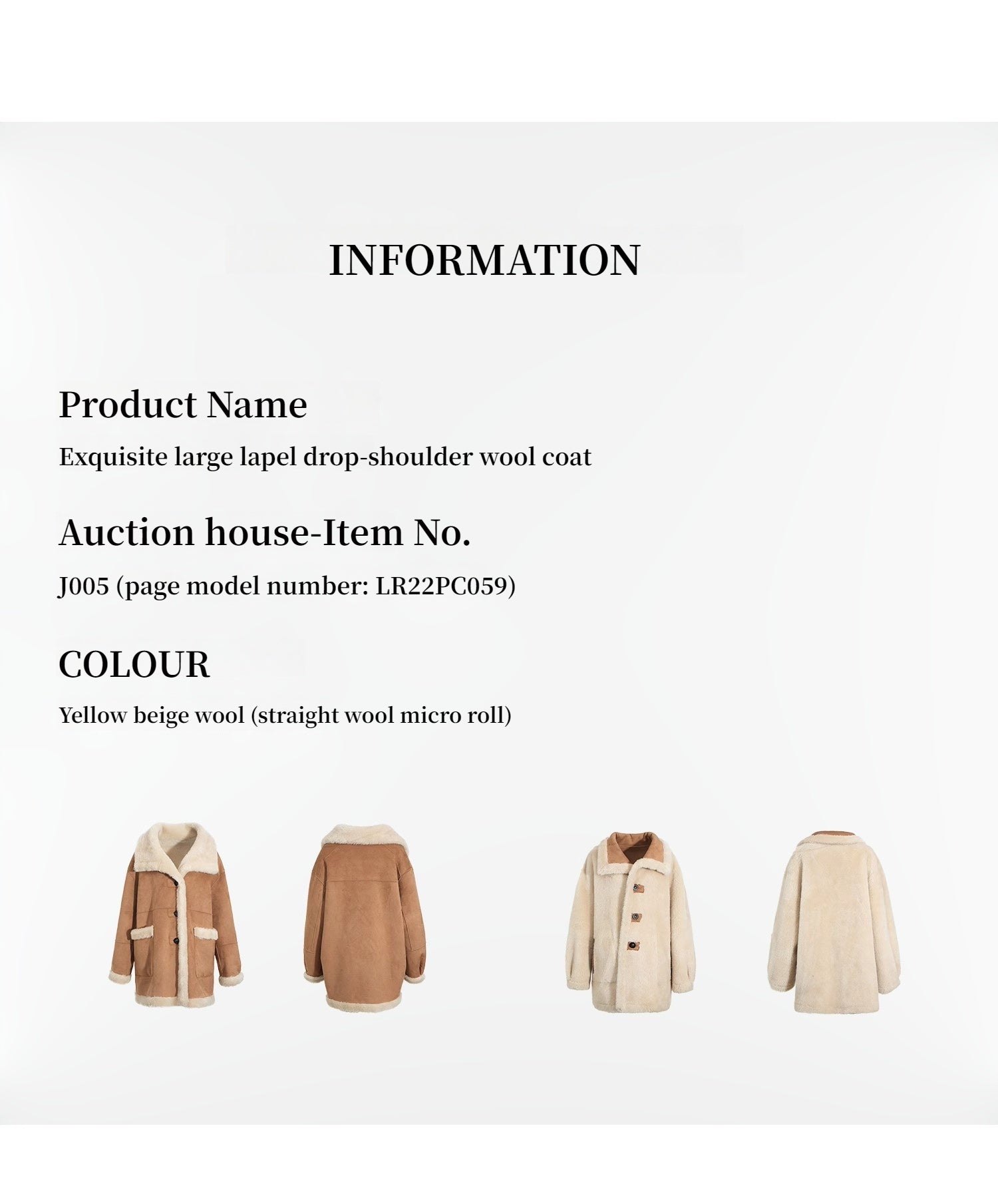 Makino Tour Double-sided shearling coat