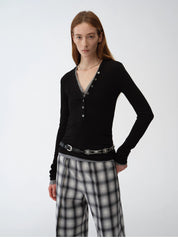Multi-collar Slim Fit Tencel Wool Short/Long Sleeve Knitted Bottoming T-Shirt"Pure Fashion"