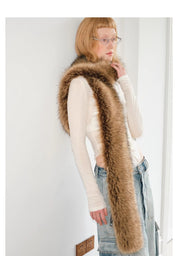 Fashionable sexy fur scarf versatile and warm