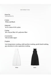 "Plain Poetry" functional style sleeveless dress female French style new temperament slim Hepburn little black dress long skirt