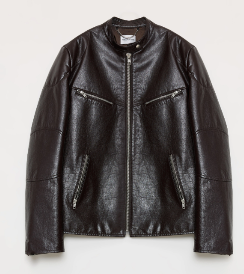 cowhide vintage motorcycle leather jacket