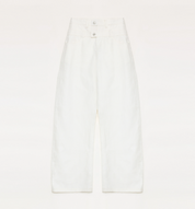 "Weiss Love Letter" Old Money Style Linen Cut Scimitar Pants