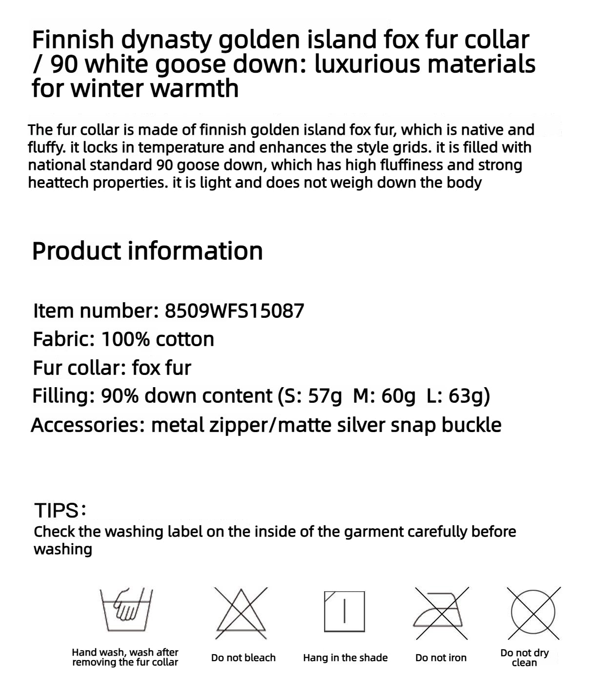 Firelady Fur Women's Denim Parka with SAGAFURS Fox Fur Collar "Warm Mist Glass"