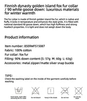 Firelady Fur Women's Denim Parka with SAGAFURS Fox Fur Collar "Warm Mist Glass"