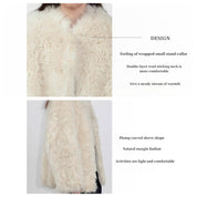 Sea of Love Accompaniment Casual Stand-up Collar Tuscan Sheepskin