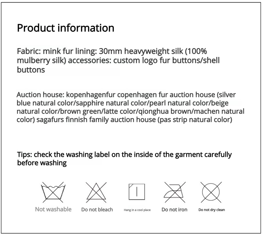 Fireladyfur Women's Purple Label Mink Coat | Horizontal Spine Tailoring | Mink Fur Outerwear“Legacy Mink”