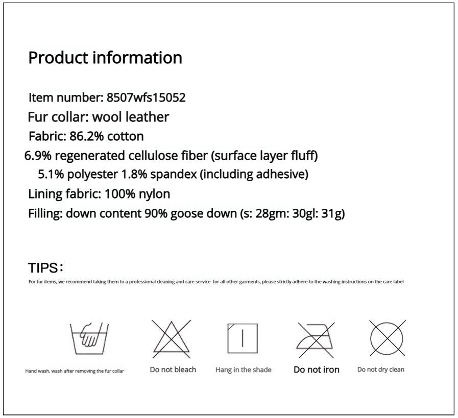 Firelady Fur Women's genuine Fur Denim Parka | Detachable Fur Collar & 90% White Goose Down Fill“Wander Free”