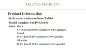 "Soft Cloud" 15.5mm cashmere loose and comfortable round neck versatile short-sleeved T-shirt for women