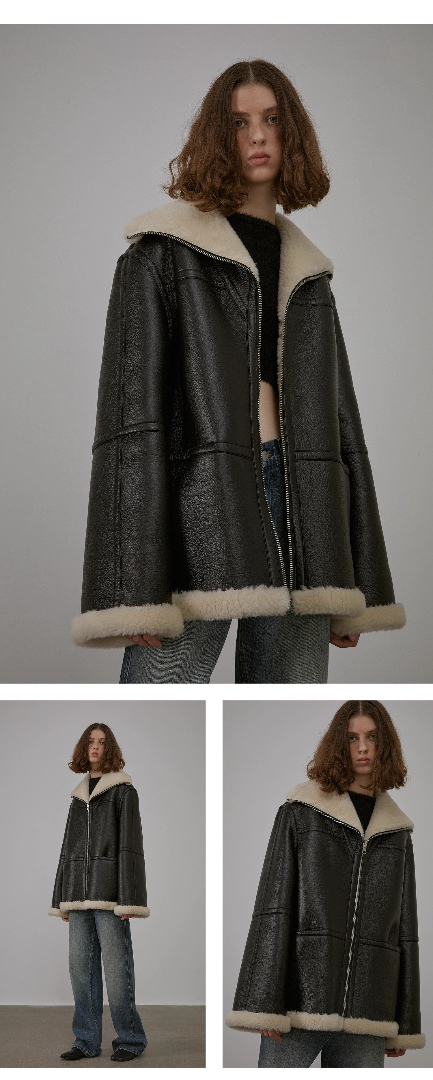 August Night Reversible Shearling Jacket