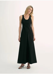 "Simple Love" High Density Modal Mulberry Silk Insert U-neck Vest Dress