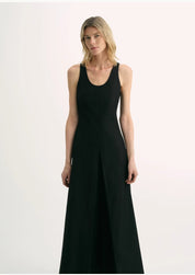 "Simple Love" High Density Modal Mulberry Silk Insert U-neck Vest Dress