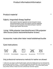 Firelady Fur Women‘s Genuine Lambskin Leather Jacket - Imported Vegetable-Tanned Suede, “Oversized Leather Blazer”