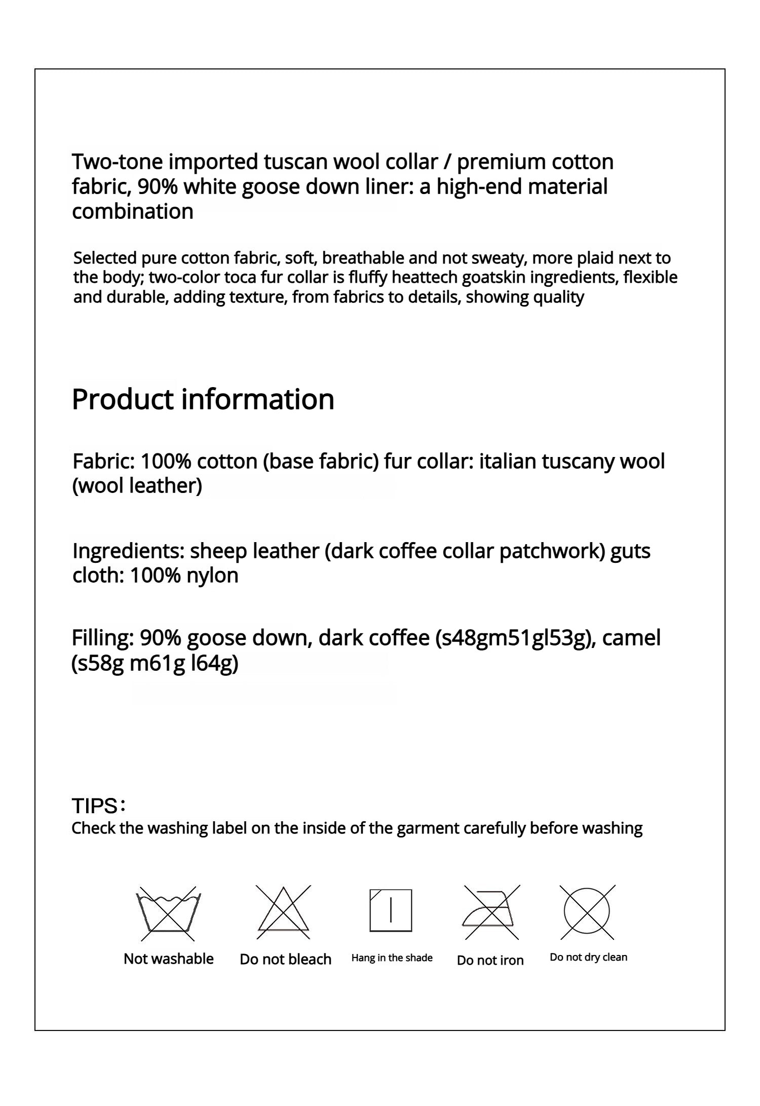 Firelady Fur Women's Goose Down Parka Coat with Detachable Toscana Shearling Fur Collar“Modern Traveler”