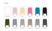 "Self-Life"Yangzi Machine Washable Seamless V-Neck Merino Wool Knit Bottom Shirt