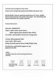 Firelady Fur Women's parka fur coat Two-tone totakrug down jacket “Song of the North”