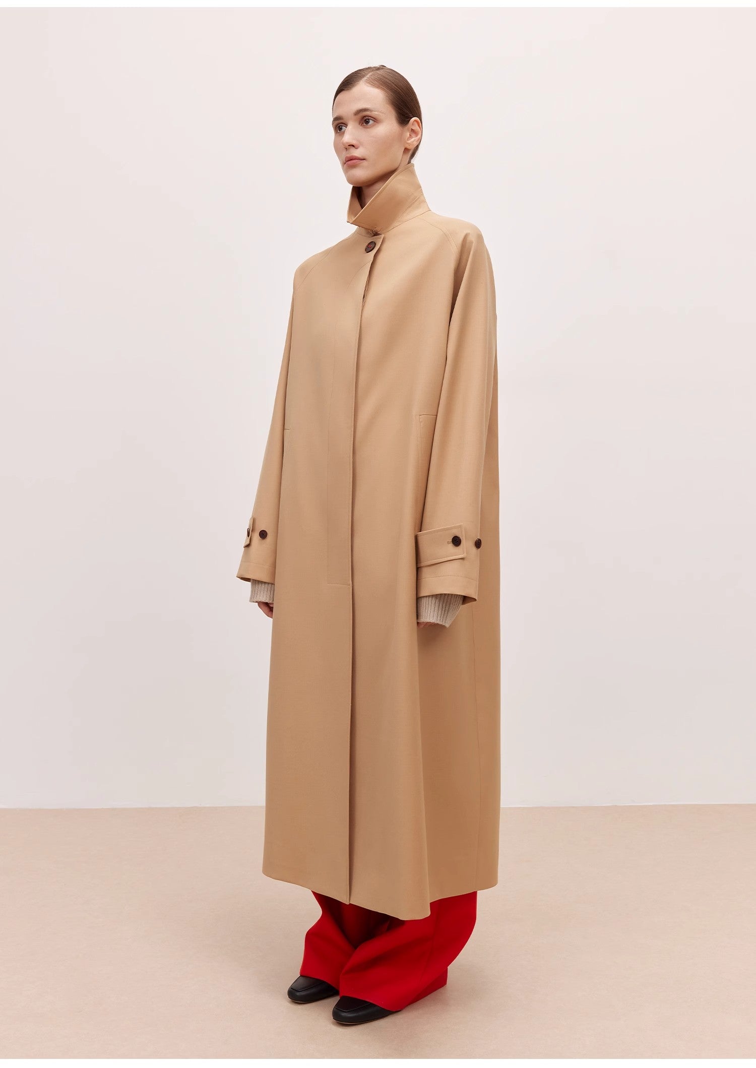 "Fragrant Moment" Trench Coat for Women, New Style, Mid-Length for Petite Figures, High-End British Style Overcoat