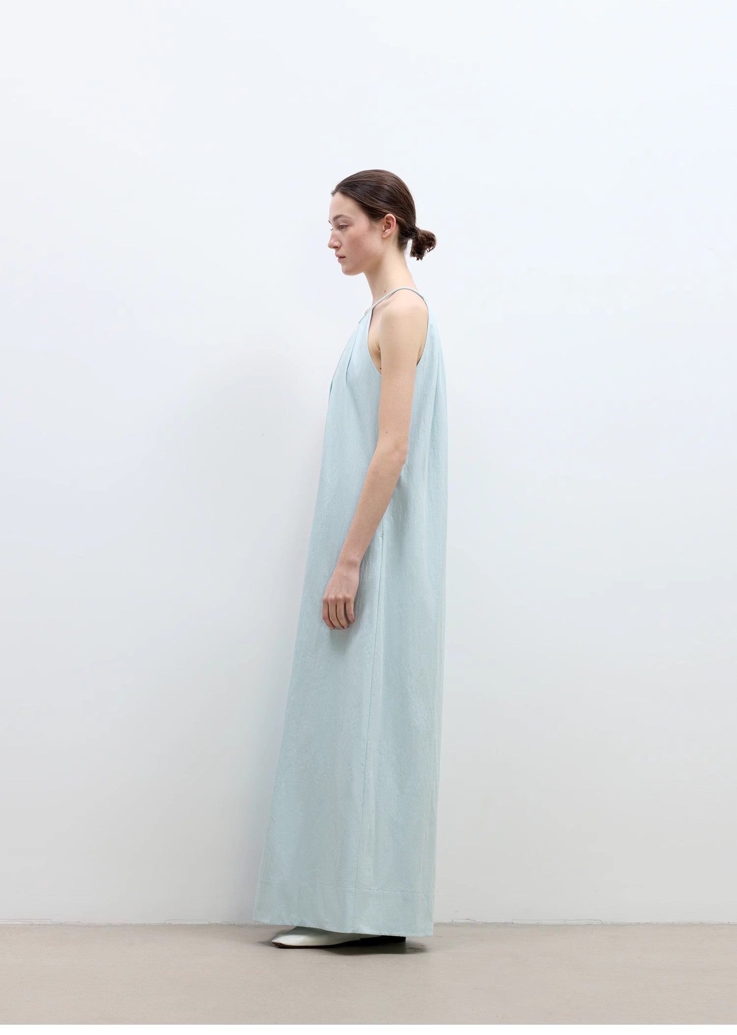 "Minimalist Rule" halter neck hollow design dress women's summer long dress