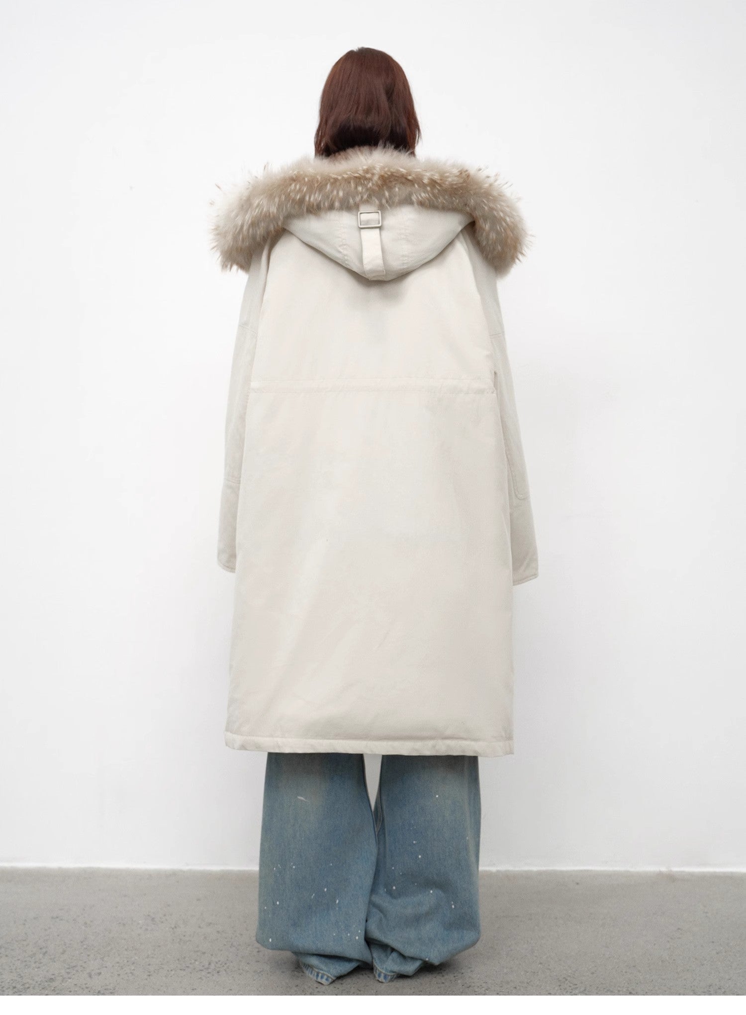 “Manchester City Old Stories II”shearling lining long raccoon fur collar 90 duck down parka