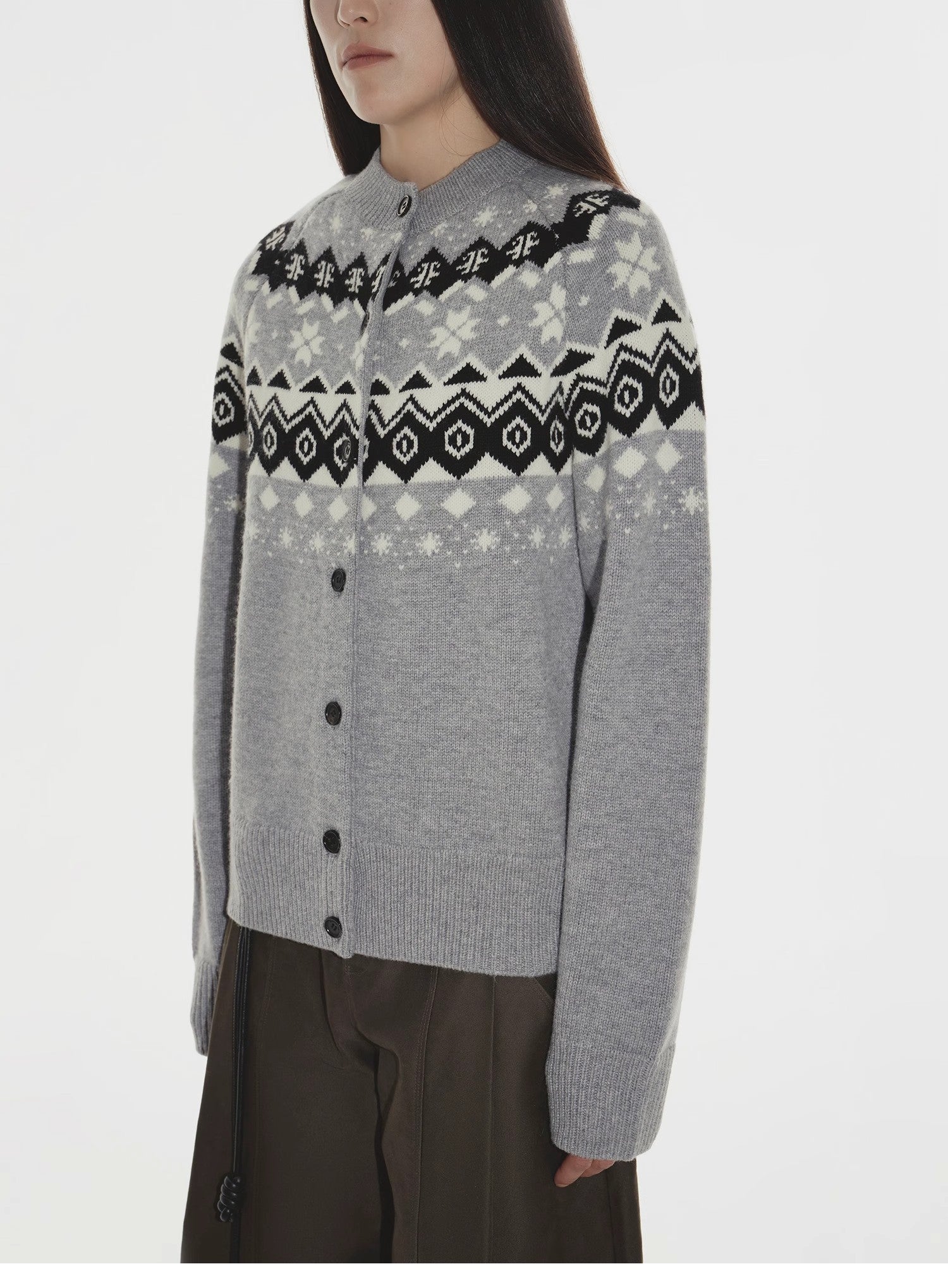 "Autumn on Fair Isle" Australian 17.5 micron machine washable merino wool jacquard sweater