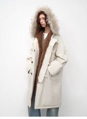 “Manchester City Old Stories II”shearling lining long raccoon fur collar 90 duck down parka