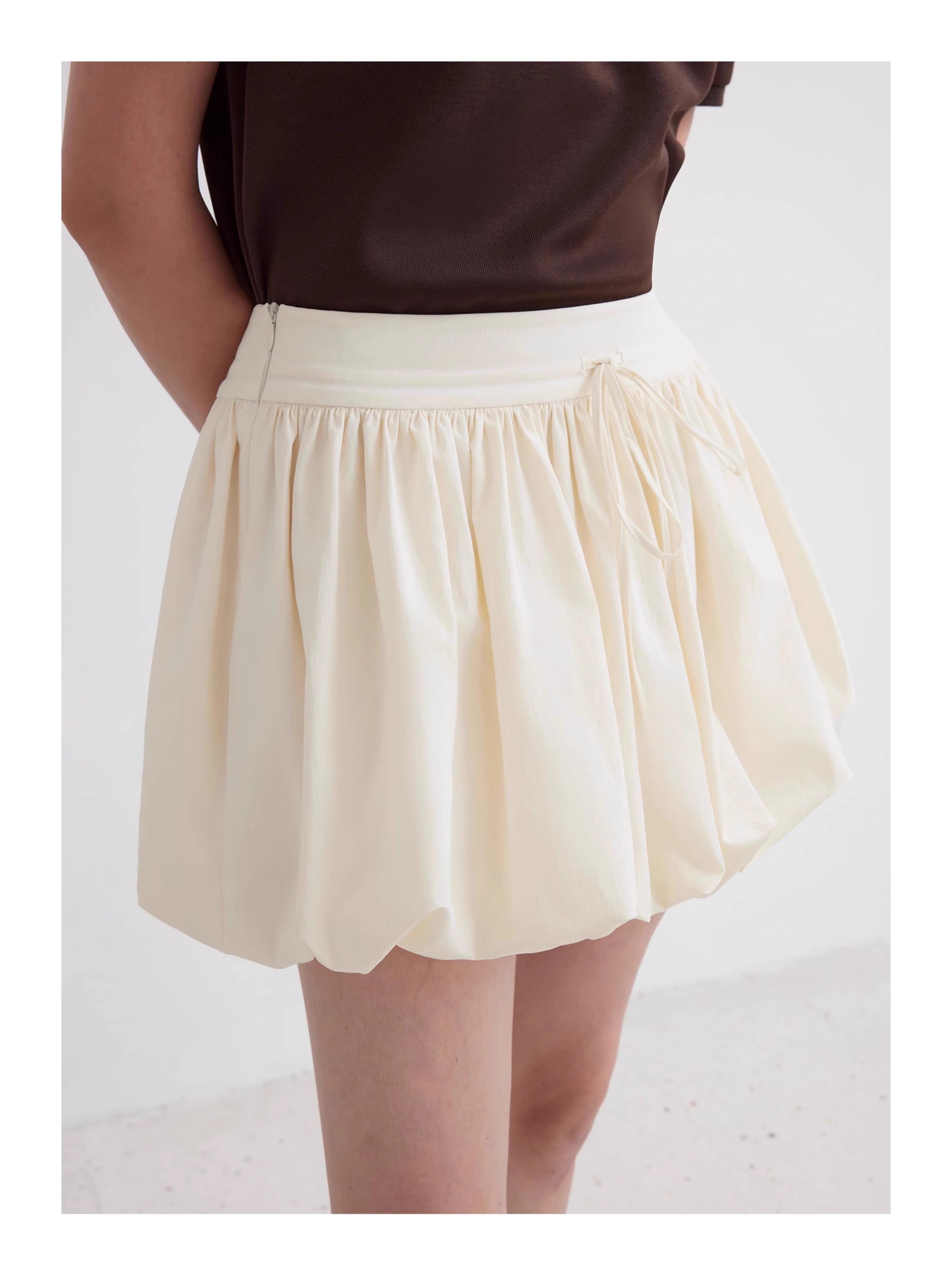 "Alice" low waist anti-exposure flower bud short skirt for women