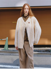 "Urban Home" Imported Merino Wool Fur Sheepskin Jacket for Women