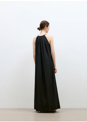 "Minimalist Rule" halter neck hollow design dress women's summer long dress