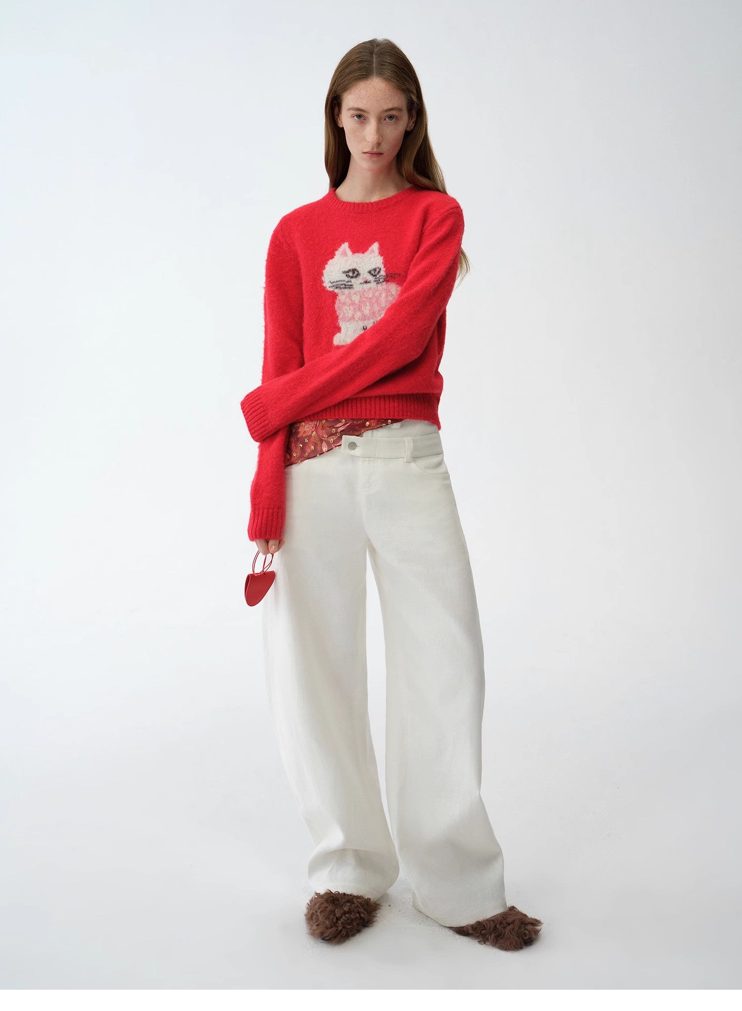 "Weiss Love Letter" Old Money Style Linen Cut Scimitar Pants