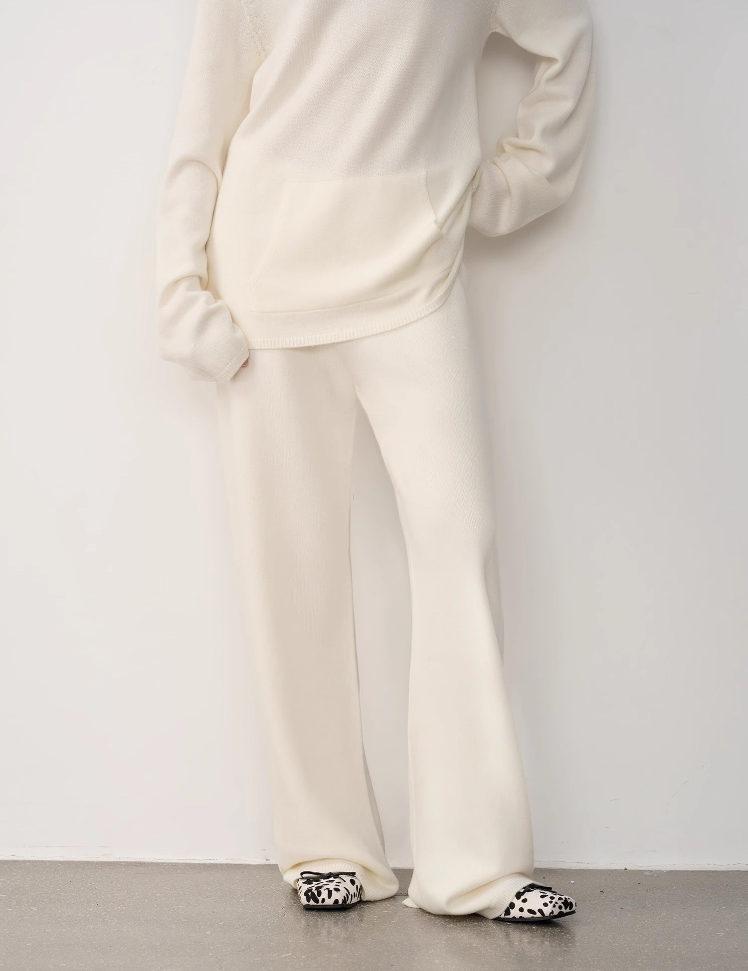 "Warm and waxy music" Australian merino wool knitted suit