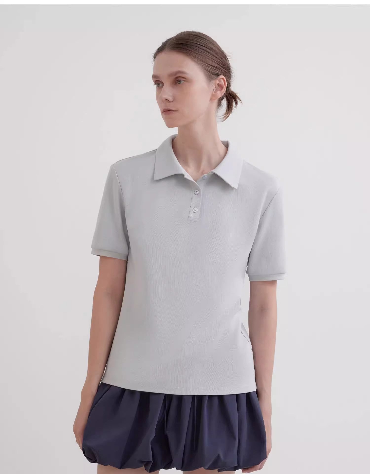 "Graeme" short-sleeved T-shirt with lapel polo shirt