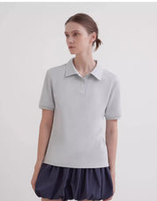 "Graeme" short-sleeved T-shirt with lapel polo shirt
