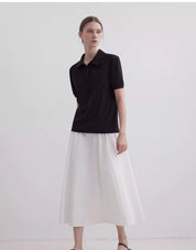 "Graeme" short-sleeved T-shirt with lapel polo shirt
