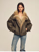 Firelady Fur Women's down fur parka Coyote and Raccoon Fur Collar-“The long night is coming”