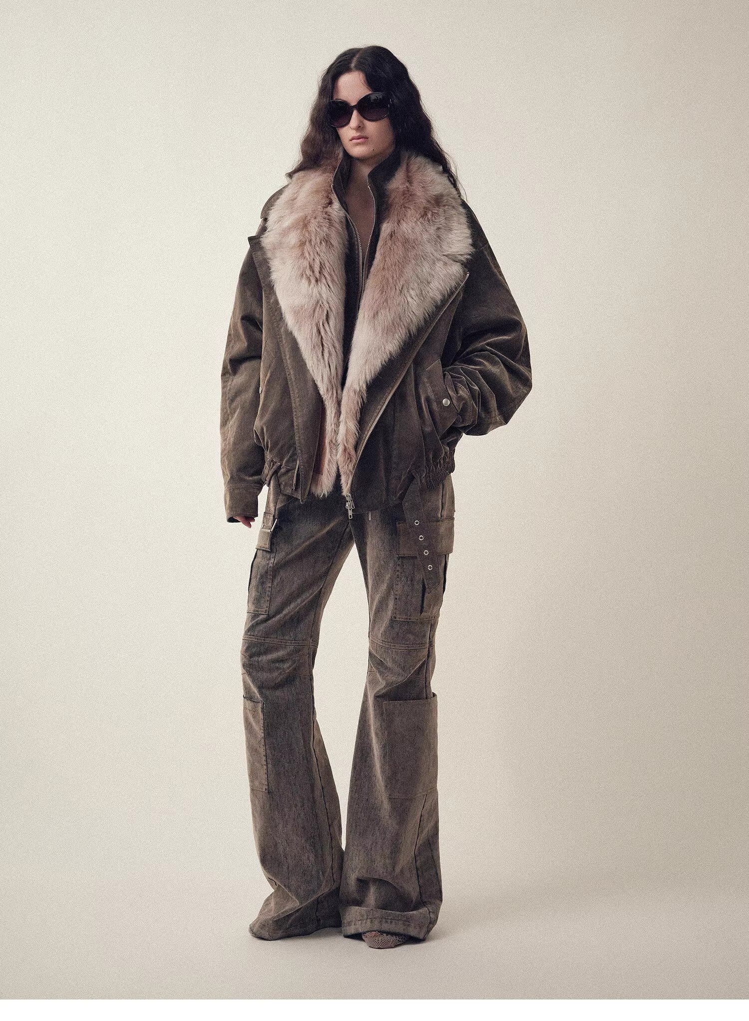 Firelady Fur Women's parka fur coat Two-tone totakrug down jacket “Song of the North”