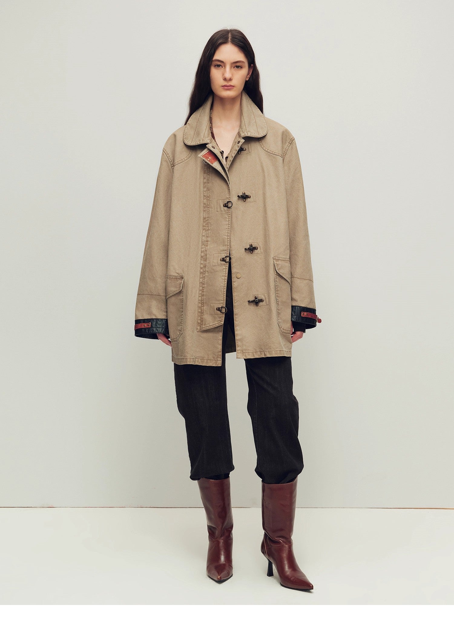 Firelady Women’s Parka with Real American Raccoon Fur Collar – Premium 90% White Goose Down Coat“Winter Street Lights”