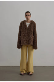 Wanderer Island Imported Tuscan Sheepskin Coat