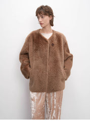 "Urban Home" Imported Merino Wool Fur Sheepskin Jacket for Women