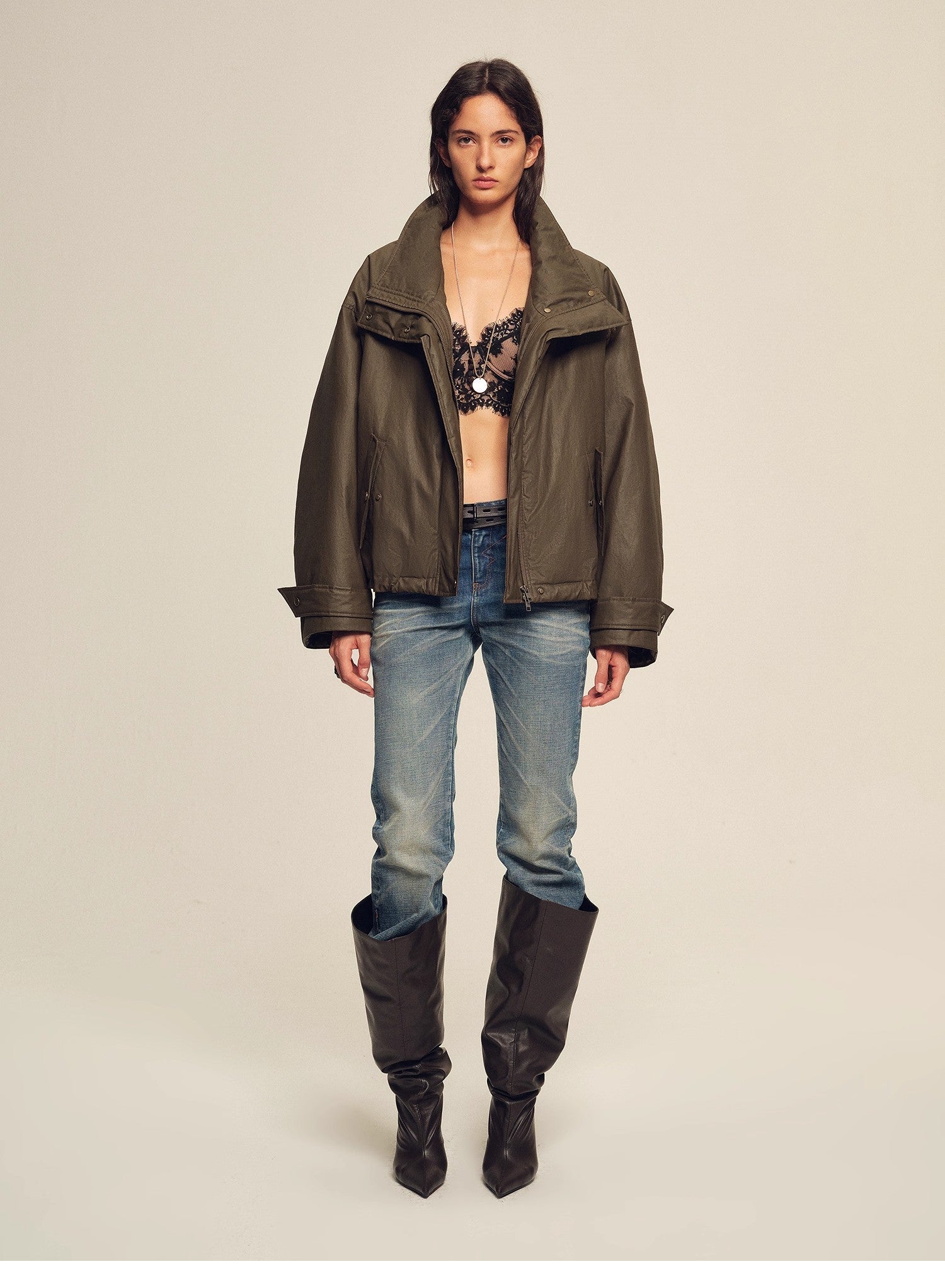 Firelady Fur Women's down fur parka Coyote and Raccoon Fur Collar-“The long night is coming”