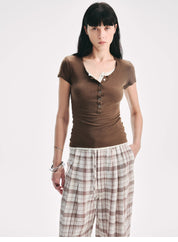 Multi-collar Slim Fit Tencel Wool Short/Long Sleeve Knitted Bottoming T-Shirt"Pure Fashion"