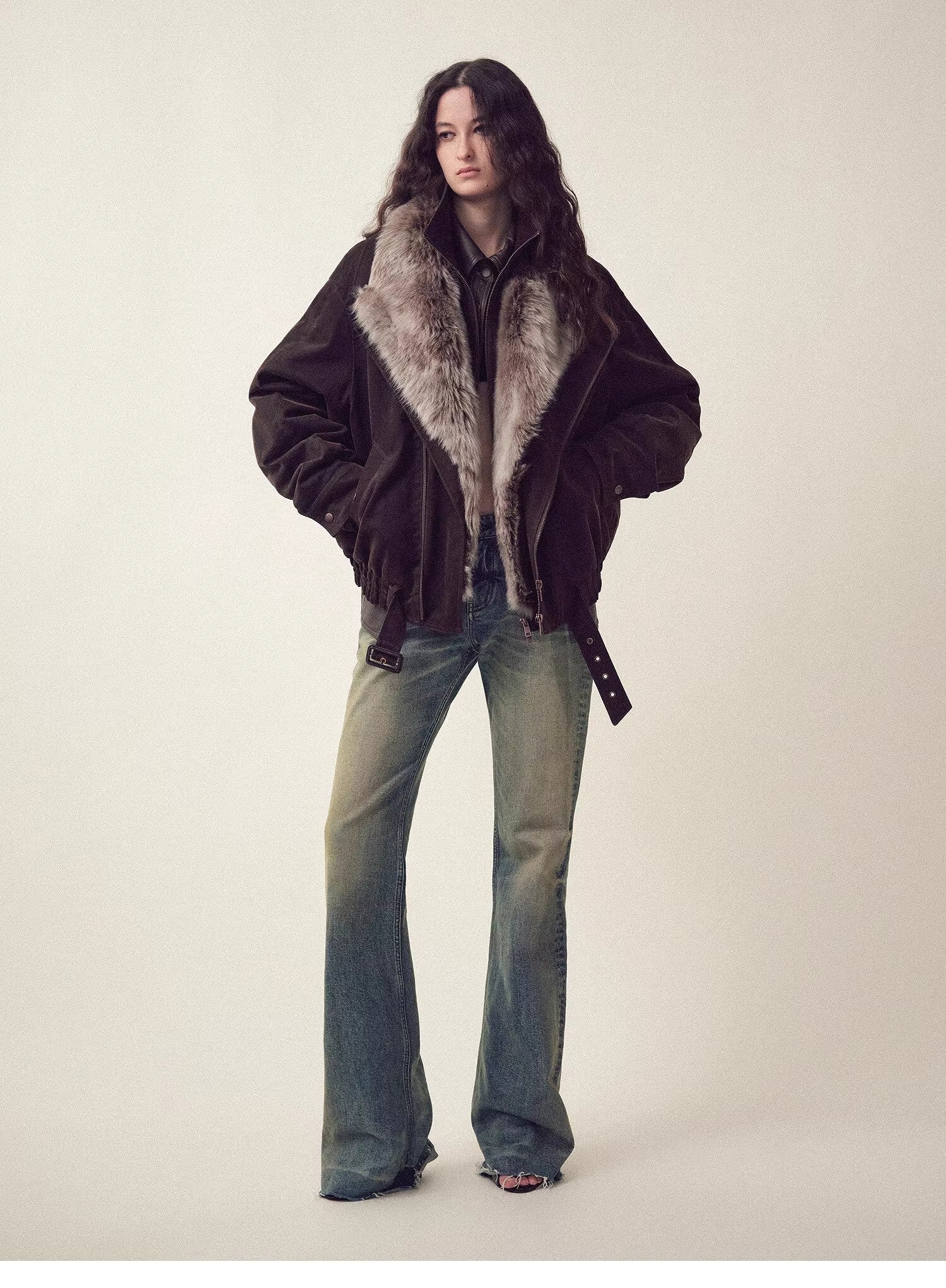 Firelady Fur Women's parka fur coat Two-tone totakrug down jacket “Song of the North”